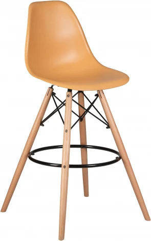 Стул барный DSW BAR (ножки светлый бук, цвет персиковый (NX-Y-06))