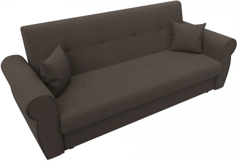 Диван-книжка Лига-019 (Коричневый/Рогожка) Лига Диванов арт.124989