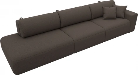 Диван прямой Лига-036 НПБ Модерн Лонг подлокотник справа Лига Диванов (Рогожка) арт.124211