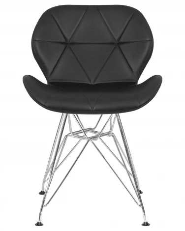 Стул обеденный BUTTERFLY CHROME (ножки хром, цвет чёрный)