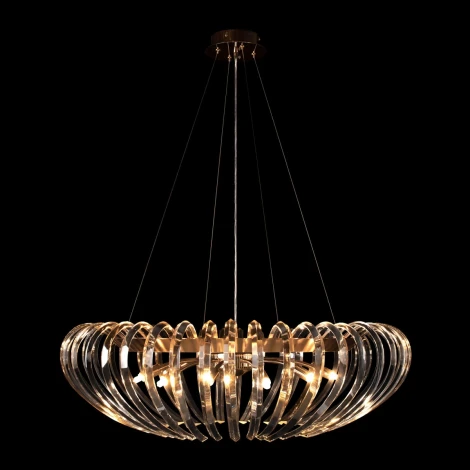 Подвесная люстра Loft It Dakota 10300/800 French gold (220V, хрусталь, на тросе)