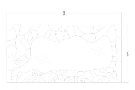 19-OA-9145 Зеркало в объемной металл. раме 80*160см Garda Decor