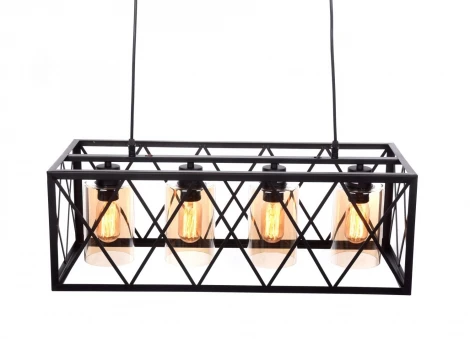 Подвесной светильник Lumina Deco Nortis LDP 11535-4 BK