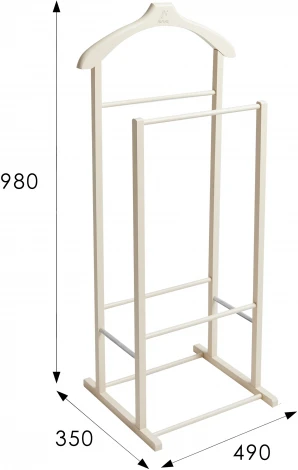 Вешалка костюмная В 27Н слоновая кость от фабрики Mebelik