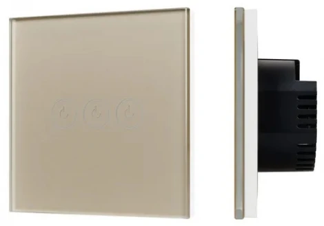 Выключатель сенсорный SWT-OMALI-S03-ZB-GD (250V, 10A, Zigbee) (Arlight, Стекло) 050048