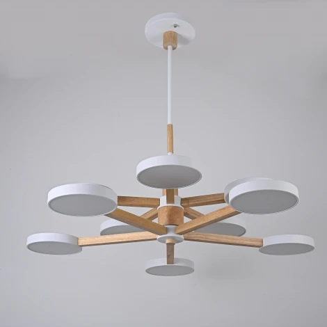 Потолочная люстра на штанге LED TURNA DBL L10 White ImperiumLoft Turna-Dbl01 (229079-26, Умный дом, WiFi, голосовое управление)