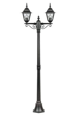 Наземный фонарь Oasis Light QUADRO M lead GLASS 79908MAlgW Bl (220V, IP44)