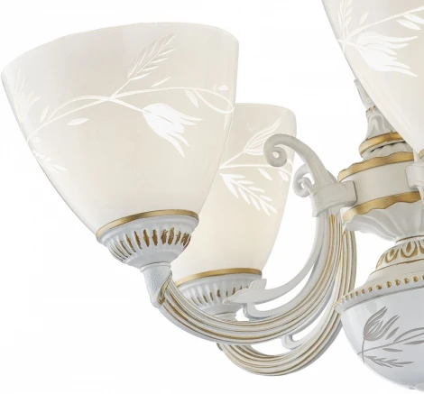 Подвесная люстра Arte Milano AM343659 343659/6 WT+G (220V, на цепи)