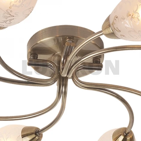 Потолочная люстра IDLamp Carmina 201/8PF-Oldbronze
