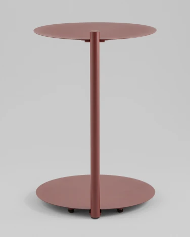 Журнальный столик Stool Group Siara металл бордовый УТ000041889