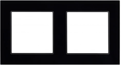 Рамка стеклянная FRM-GLARE-GS-2-BK (Arlight) 043797