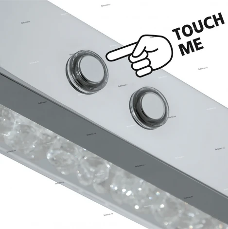 Подвесной линейный светодиодный светильник с сенсорным выключателем и диммером Eglo Cardito 1 93626