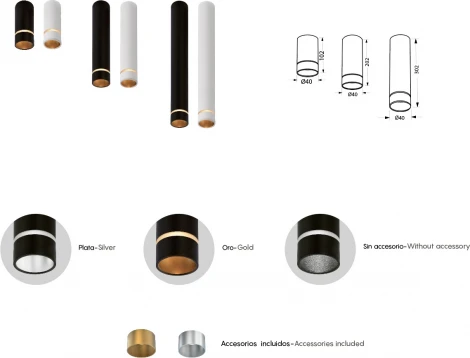 Потолочный светильник Mantra Split 8880 (220V, круглые)