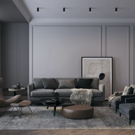 Накладной потолочный светильник FOCUS S GU10 1x10Вт Maytoni Technical C052CL-01B (220V, круглые)