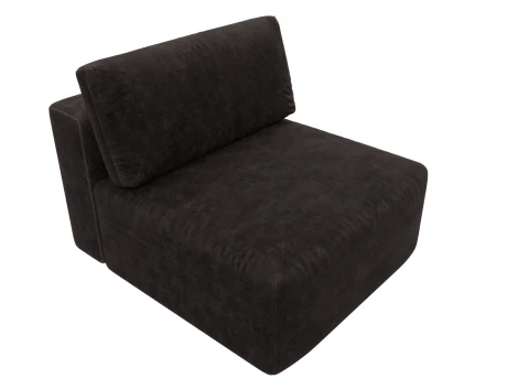 Модуль диван Лига-060 НПБ (ЛДСП,Брус,Фанера,Велюр/Коричневый) Лига Диванов 129549