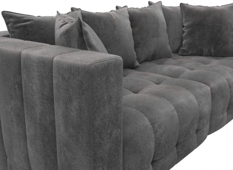 Диван прямой Лига-052 НПБ Лига Диванов (Велюр) арт.128755