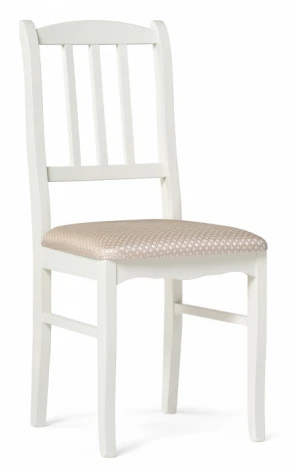 Обеденный стул Woodville Муриел (Массив дерева, Ткань/Белый) арт.601119