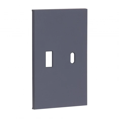 USB+type С, накладка 2-ух модульная графит матовый Meiton AL12C