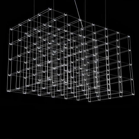 Подвесная люстра Quasar Cosmos Square LED pendant light ImperiumLoft 40,244 (252289-22)