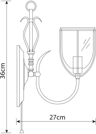 Бра Arte Lamp Salvador A6351AP-1AB