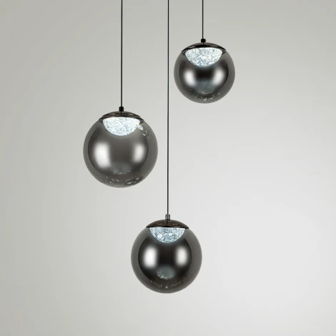 Подвесной светильник светодиодный с пультом с регулировкой цветовой температуры Modelux ML.2338.3R BK