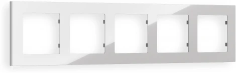 Рамка Ambrella Volt ALFA Techno (Серебро глянец) 5-ая AF220405