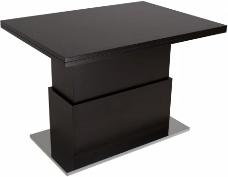 Стол-трансформер Левмар Slide D23/S95 венге/ опоры сатинированная сталь