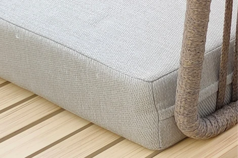 Диван трехместный левосторонний "BAYLEY" уличный серый 220*84*75см Garda Decor арт.129KN-03047