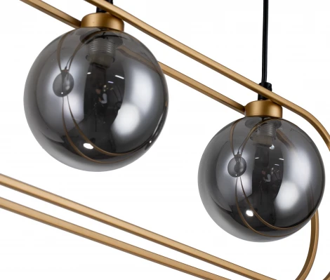 Подвесной светильник Spazio V000161 (11017/3P Gold) (220V, на проводе, шар)