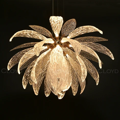 Подвесная люстра светодиодная с цветами Cloyd Tuvalu 11420 (220V, на тросе, цветы)