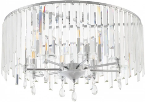 Потолочная люстра хрустальная на штанге Arte Milano Sorrento-2509 372509/8/590 CR (220V)