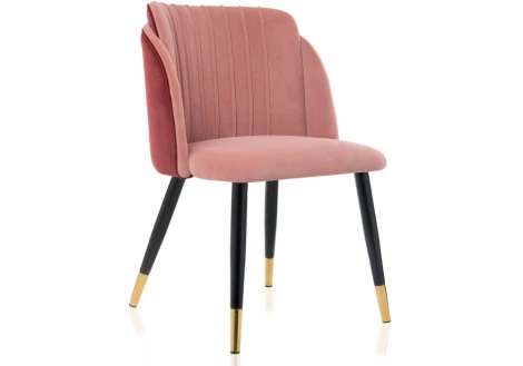 Обеденный стул на металлокаркасе Woodville Orly coral / red 11783