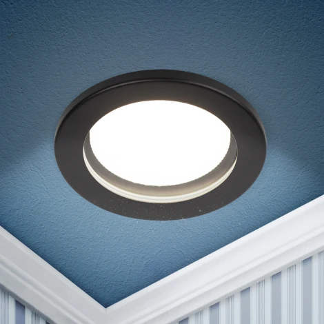 Встраиваемый точечный светильник ЭРА KL95 SBK (220V, круглые, IP44)