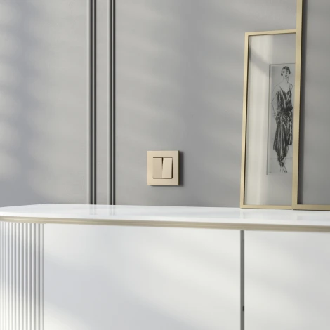 Рамка на 1 пост Slab (шампань софт) Werkel W0012911 (a071623)