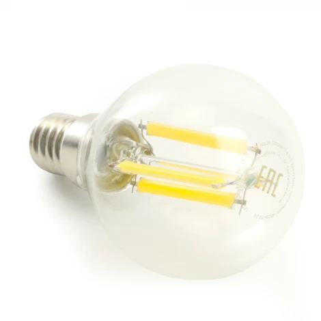 Лампа светодиодная филамент G45 шар 8W 175-265V E14 2700К Feron LB-1708 51259