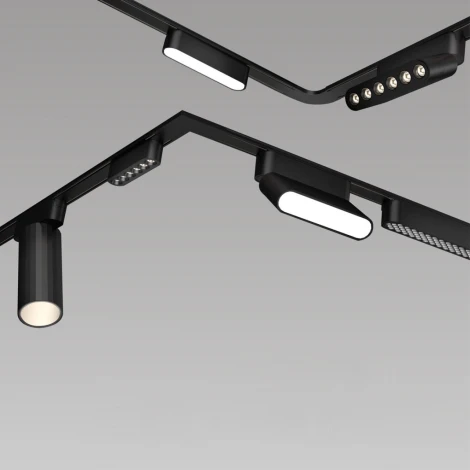 Трековый светильник Novotech Smal 359258 SHINO черный для низковольтного шинопровода IP20 LED 12W 48V 1020Лм 3000К (круглые)