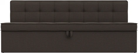 Диван кухонный прямой Техас (Коричневый/Рогожка) Лига Диванов арт.122486