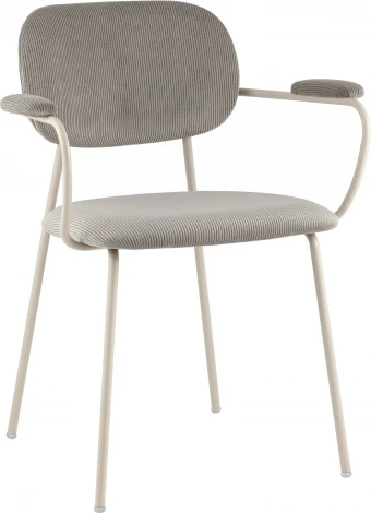 Стул обеденный Stool Group Deia кремовая экокожа черные ножки арт.УТ000040334