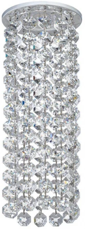 Встраиваемый светильник хрустальный Dio D'Arte Osimo Nickel GU10.5.14.8.709 N