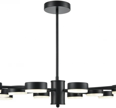Потолочная люстра на штанге Lumion Torina 8117/12 черный, металл LED GX53 12*7W 220V