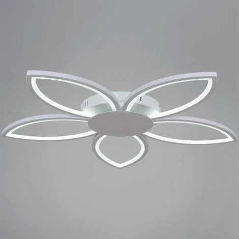 Потолочная люстра светодиодная с пультом с регулировкой цветовой температуры, яркости и ночным режимом Reluce 09877-0.3-05 WH