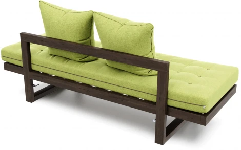 Кушетка Arsko Амбер венге зеленая рогожка