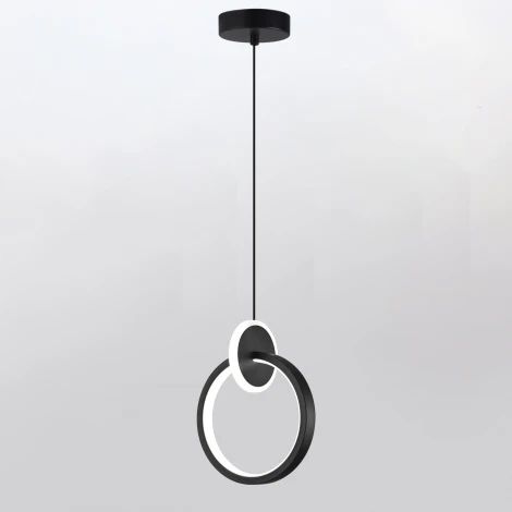 Подвесной светодиодный светильник Natali Kovaltseva LED LAMPS 81418 24W, чёрный, LED