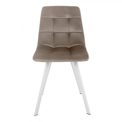 Стул Easy серый с ножками под дерево