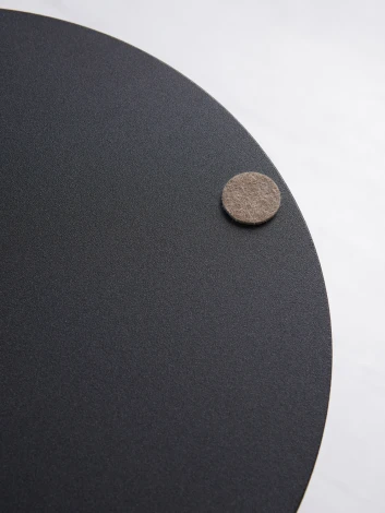 Стол приставной МеталлАрт М015 черный мрамор/черный Mebelik 009777