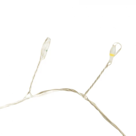 Светодиодная гирлянда Кластер (на проволоке) линейная 400 LED 12м 2700К c питанием от сети 220V Feron CL584 51447