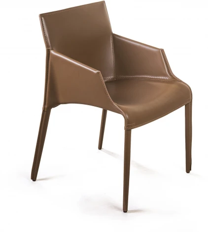Стул с подлокотниками Morgan, экокожа коричневый Top Concept MORGAN 2001000001088