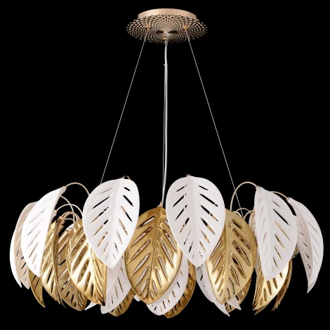 Подвесной светильник Crystal Lux RAMONA SP8 (220V, на тросе, листья)