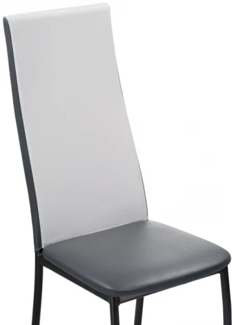 Обеденная группа Woodville Блавир белый полимер / серый полимер / метрополитан грей / черный 517035