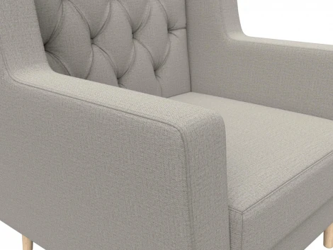 Кресло Брайтон Люкс (Бежевый/Рогожка) Лига Диванов арт.125630